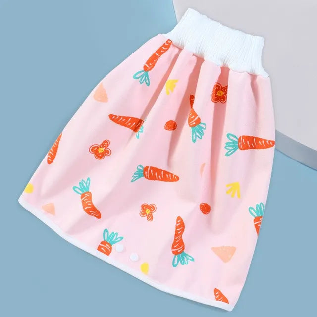 The new four seasons cotton soft baby high-waisted waterproof. leakproof. comfortable. breathable and urine-proof skirt