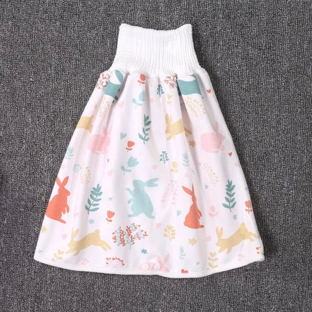 The new four seasons cotton soft baby high-waisted waterproof. leakproof. comfortable. breathable and urine-proof skirt