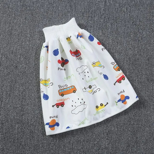 The new four seasons cotton soft baby high-waisted waterproof. leakproof. comfortable. breathable and urine-proof skirt
